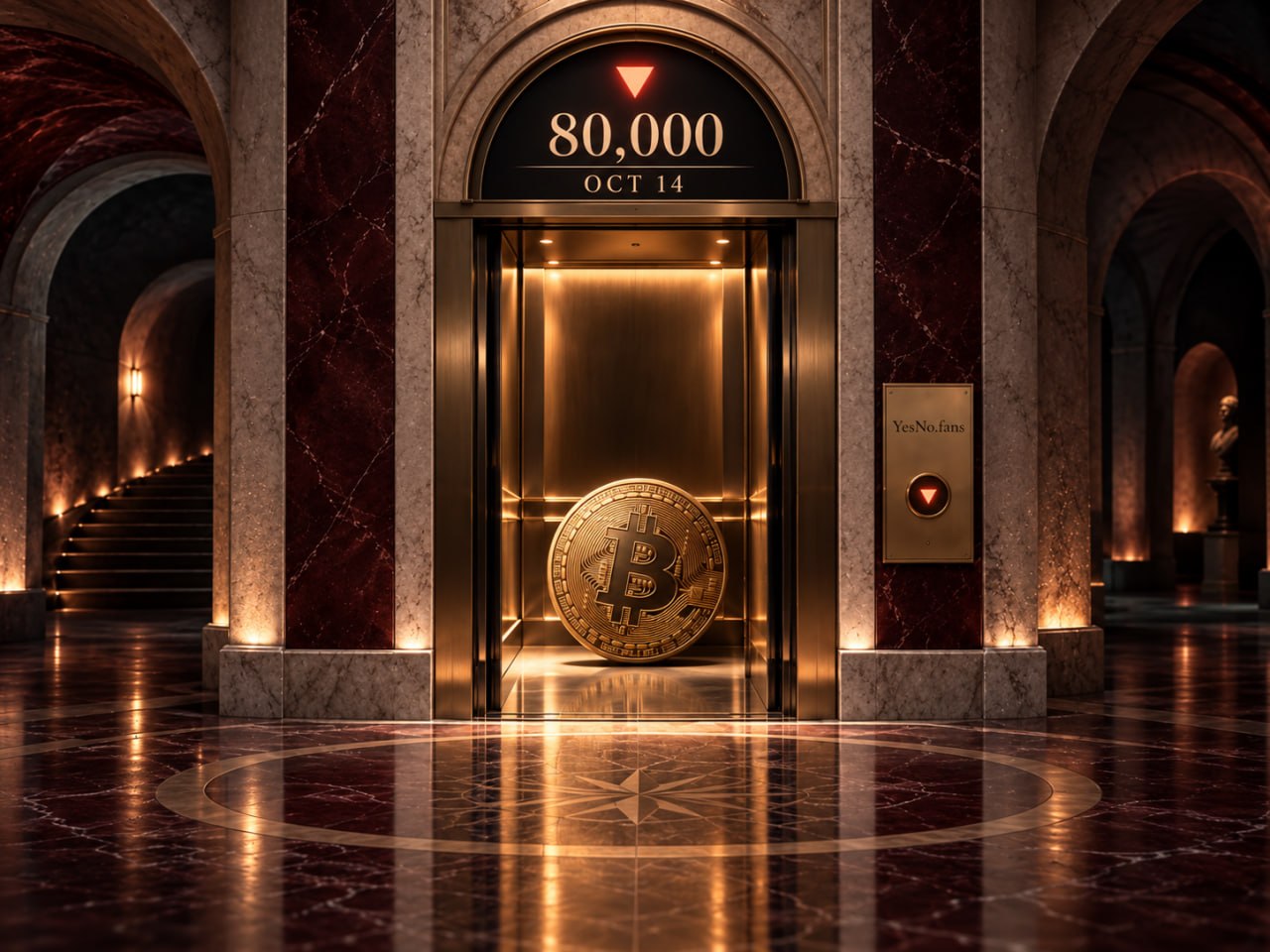 Bitcoin dip to $80,000 by Oct 14, 2026
