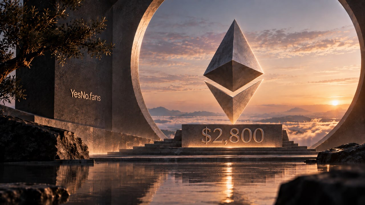 Will Ethereum (ETH_USDT) close at $2,800 or above before December 1, 2026?