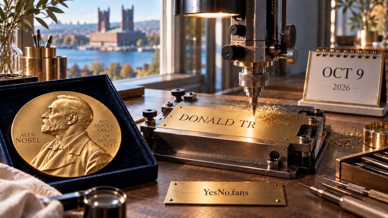 Will Donald Trump win the 2026 Nobel Peace Prize (announced October 9)?