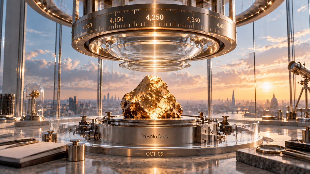 Gold Price $4,250 or above on Oct 9, 2026