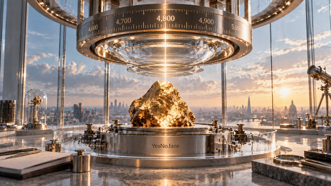 Will the LBMA Gold Price PM auction settle at $4,800.00 an ounce or above before December 1, 2026?
