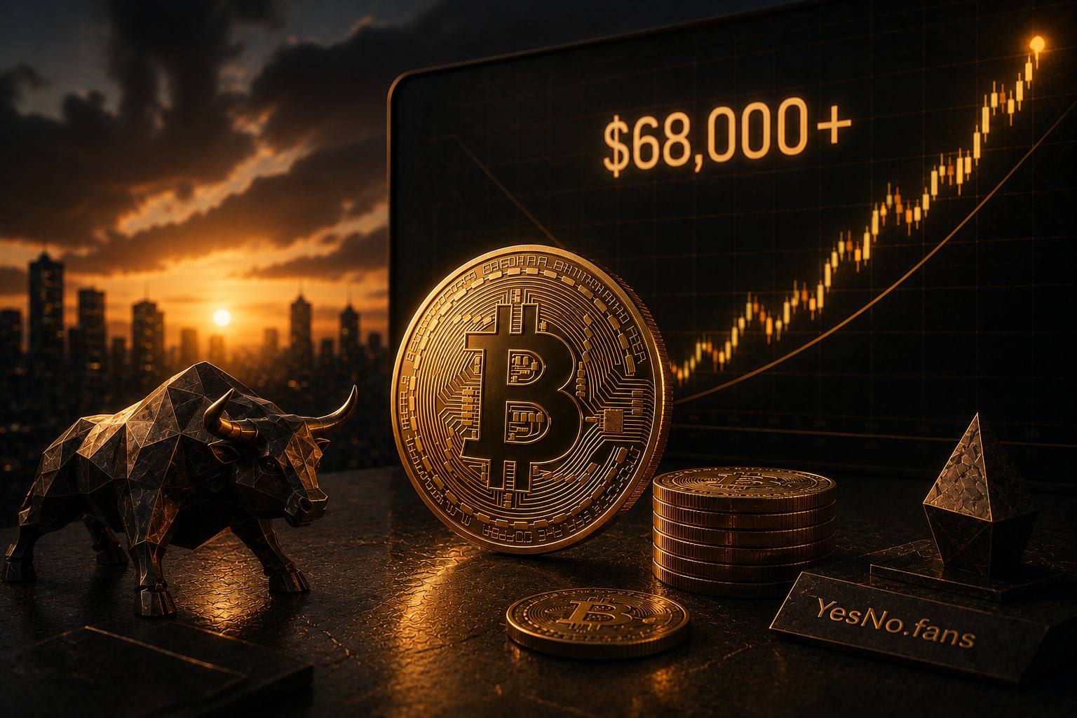 Bitcoin trades above $68,000 in the last week of June 2026