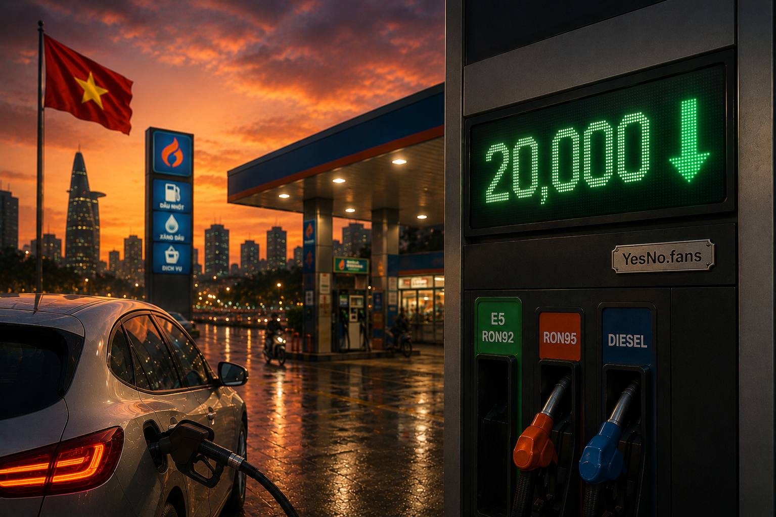 E5 RON92 below 20,000 VND per litre from July 2